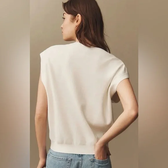 Anthropologie Maeve Slouchy Cardigan Sweater in Ivory, XL, NWT - Picture 3 of 10